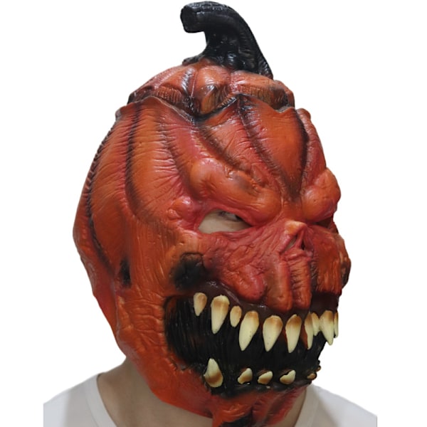 Halloween Mask Karneval Party Rolig Rolig Maskerad Föreställningsrekvisita Skräck Pumpa Latex Huvudbonad Typ A pumpa Type A pumpkin One size fits all for adults