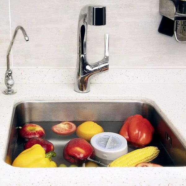 HHL frukt- och grönsaksrengöringsmaskin, bärbar USB diskmaskin, hushållsmatrenare för att diska frukt och grönsaker