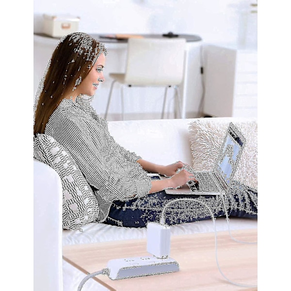 60W Macbook Pro Laddare - Ersättnings 60W L-tip Macbook Laddare för Äldre Macbook Pro 13 tum - Universell Strömadapter Kompatibel med Macbook Pro 13 I