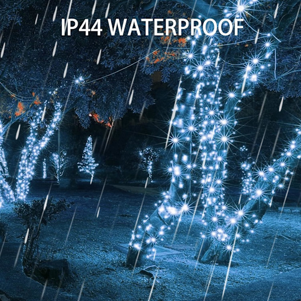 Ljusa 66FT 200 LED Julbelysning, Julgransbelysning Koppla Vit White 200 LEDs