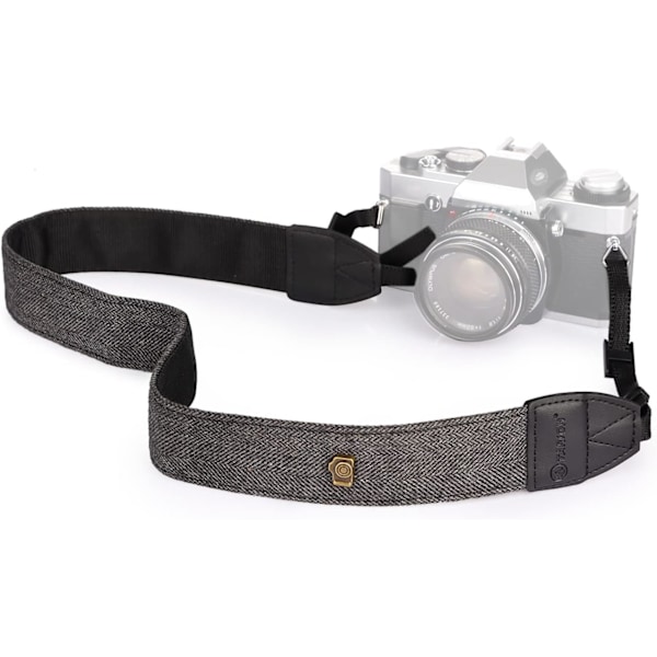 Vintage-tyylinen kamerahihna kaikkiin Nikon DSLR-kameroihin