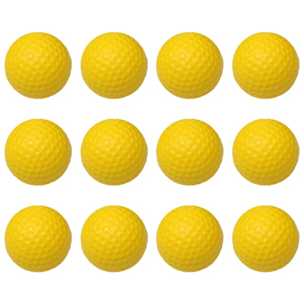 42,6 mm Golfbold PU Blød Monolags Golf Træningsbold til Indendørs Træningstilbehør Gul 20 stk. 0.2