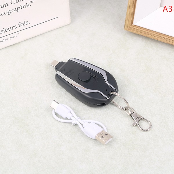 Mini Powerbank Portabel Powerbank Nyckelring Mini Powerbank A3