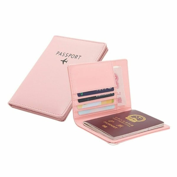 Passfodral i PU-läder, Rosa Pink Rosa