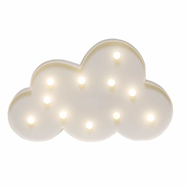 Batteridrivet LED Cloud Night Light för flickor Dekorativt