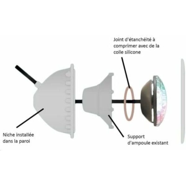 Ulisem Glödlampa LED Pool PAR56 RGB Färg 35W med 441 LEDs.ca【GKS】