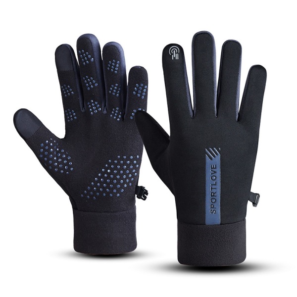 Warm gloves for men and women winter cycling windproof gloves