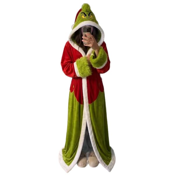 Julekostumer, Halloween-sæt, juletøj, Grinch-festkostumer, julekostumer til voksne Grinch One size fits all