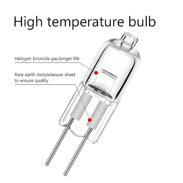 40 stk G4 12V 20W Halogenpære G4 12V Glødelampe Innsatte Perler Krystallpære Halogenpære 20W 12V Halogenpærer