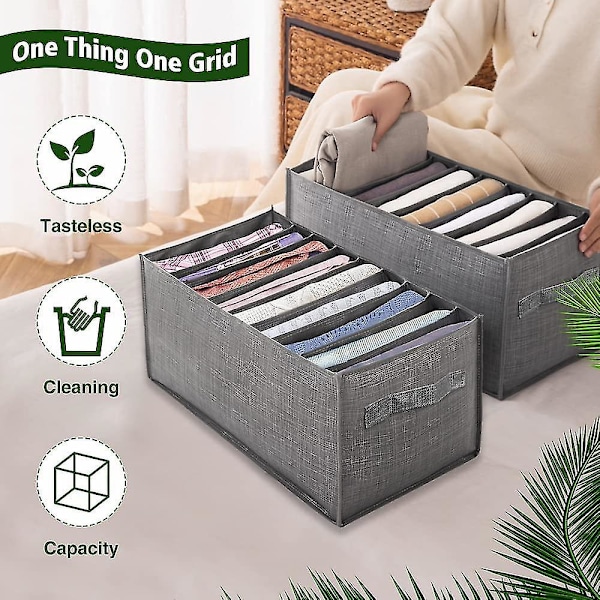 Underwear Organizer, Underwear Storage Box, 2 Pcs Collapsible Storage Boxes, Bra/Socks/Panty Storage Boxes