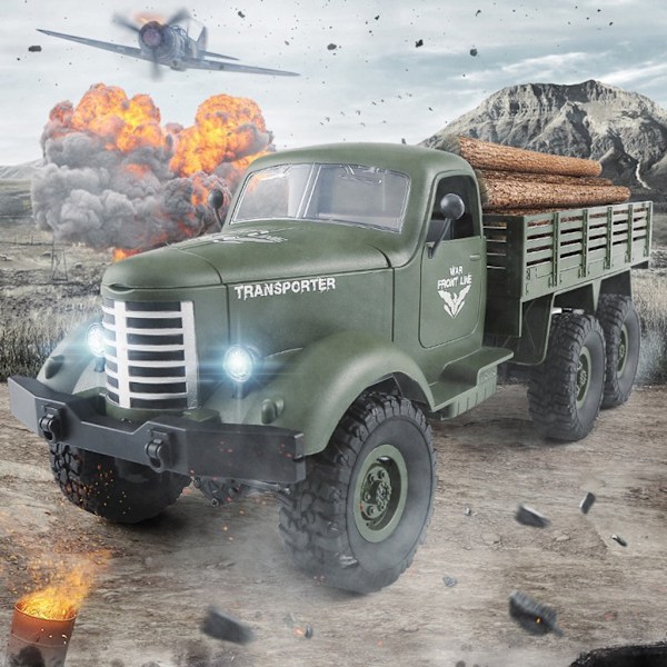 6WD 1/16 RC Militær Klatre Bil Køretøj Model Legetøj M/