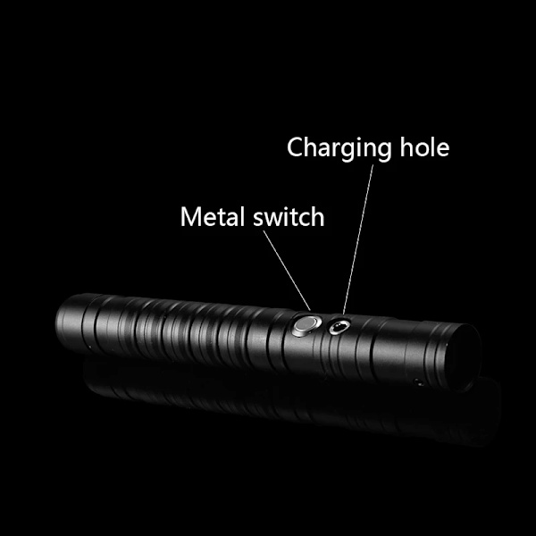 Neo Pixel Ljussabel Xenopixel Metall Ljus RGB Lasersvärd Leksaker Svärd Tung Duelering Ljud Ljus Sabre Cosplay Scenrekvisita RGB C Black