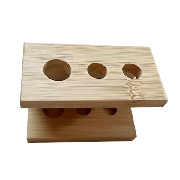 Tannbørstehodeholder Bambus Oppbevaringsholder 3 SPOR 3 SPOR 3 Slots