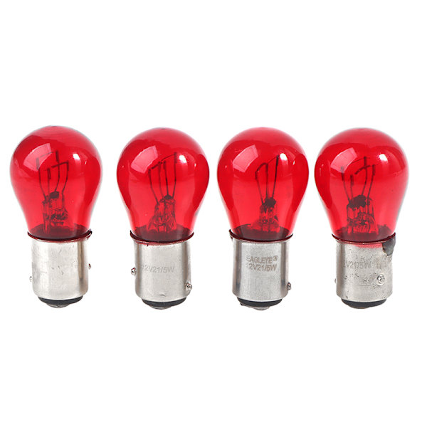 2 stk BAW15D Røde Bremsestopp Baklykter Bil Lampe 12V Blinklys BAZ15D