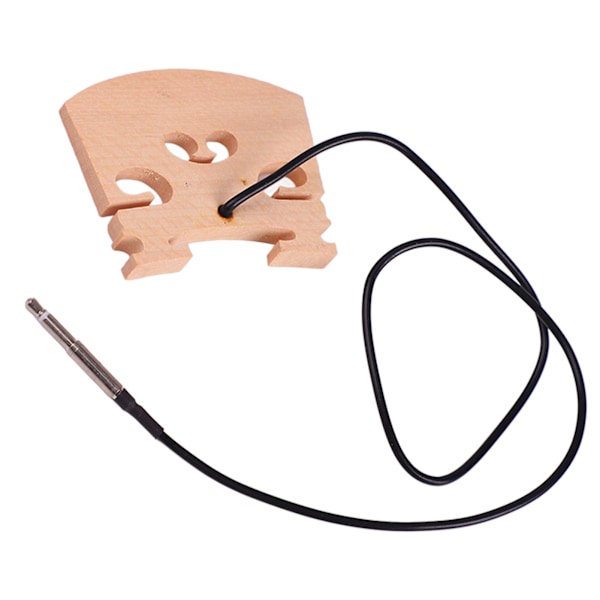 Trä 4/4 Violin Stall med Internt Monterad Piezo Pickup Hög Känslighet Violin Lönn Stall