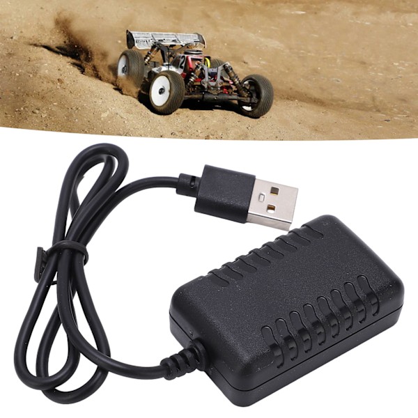 RC USB-laddningskabel DC 7.4V 2000mA Utgång Fullständigt skydd för WLtoys 144001 104001 Fjärrkontrollbil