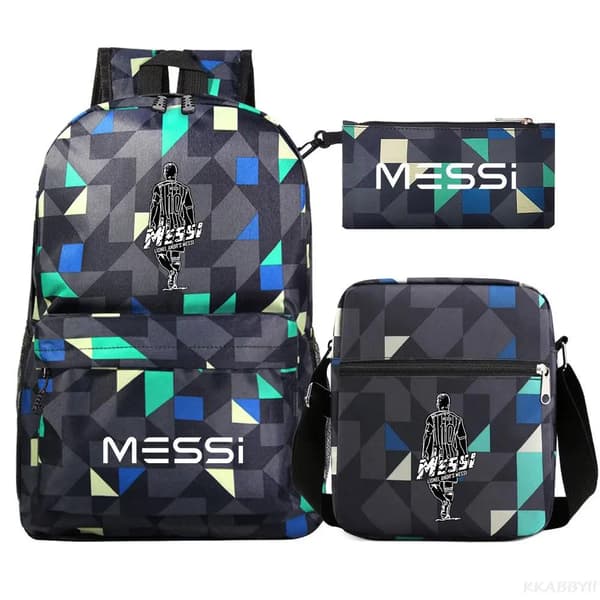 Jalkapallo Messi reppu 3 kpl Auburn
