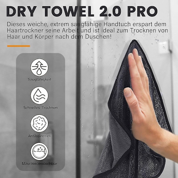 Db dusjkabinettklut for fjerning av vann i dusj og badekar, blank badekar Xxl tørkeklut, hurtigtørkende tørkeklut 2 stk 2Pcs 40 x 40 cm