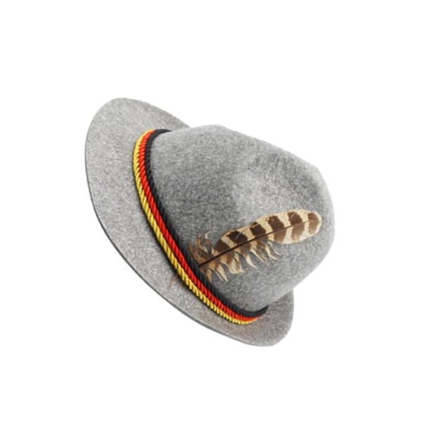 Aikuisten Oktoberfestin hattu Baijerin saksalainen olut Cosplay H Light Grey