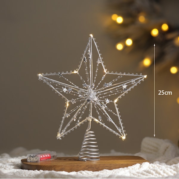 Juletræsstjerne til julepynt style 4