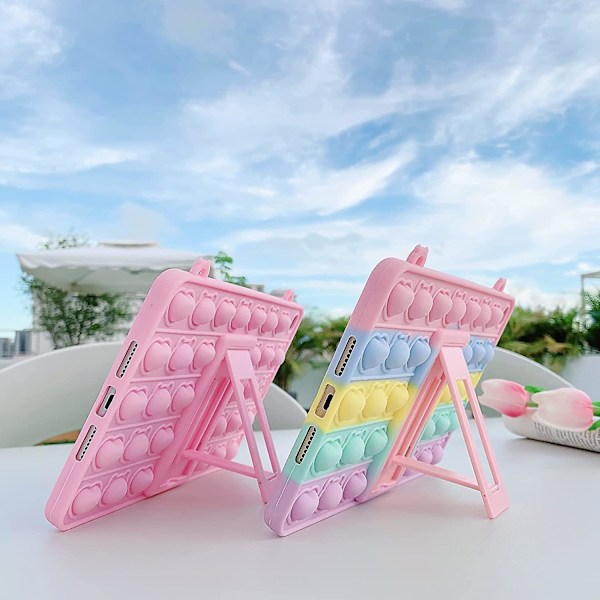 Etui til iPad 9. generation 2021 10.2 tommer, iPad 7. & 8. generation 2020/2019 etui - Bubble Fidget Sensory iPad 10.2 etui til børn 【GKS】