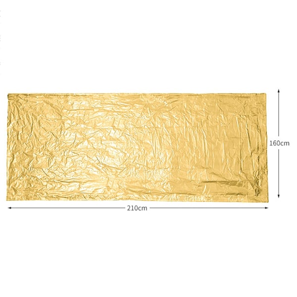 Overlevelsesteppe / Nødteppe Varmebevarende Reflekterende Gold