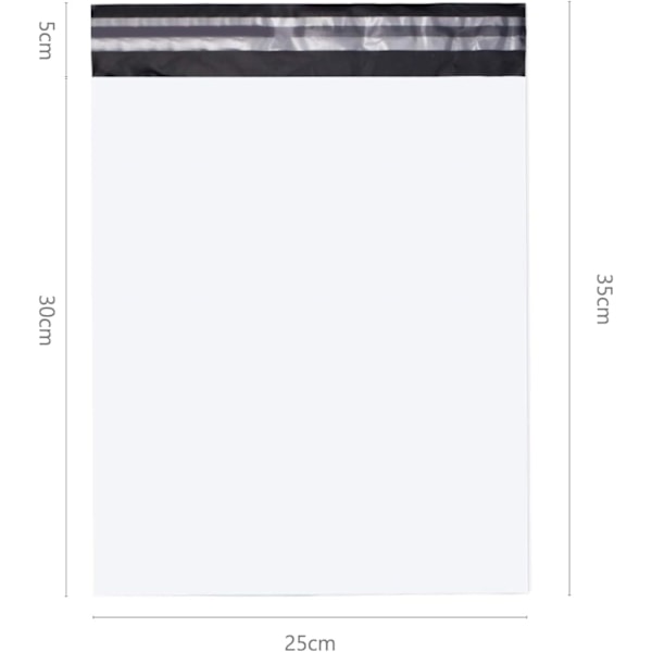 100 stk Selvklebende C4 Postposer 250 x 300 mm Fraktposer Vanntett Plastfraktposer Uigennemsiktige Foldbare Poser Rivbestandige Emballasjeposer