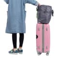 Foldbar Duffel Bag med Opbevaringspose - Blå