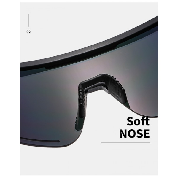 Pyöräilylasit, UV400-suojaus, ulkoilulasit unisex, ajoon, surffaukseen, juoksuun, hiihtoon, kalastukseen (2)