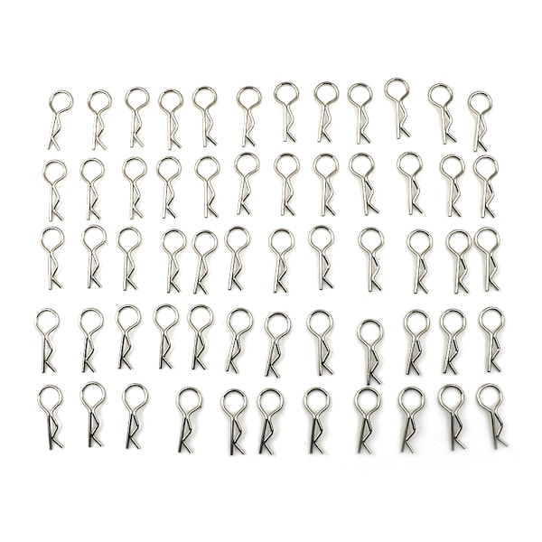 100 stk. Rustfrit Stål Karosseri Klips Pin Skaller til 1/10 1/16 RC HS