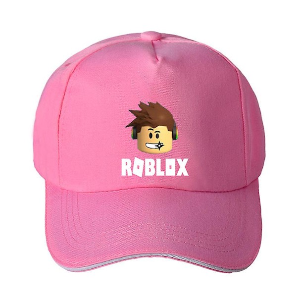 Roblox Spil Baseball Kasket Justerbar Snapback Mesh Solhat Hip Hop Hatte Pink 1