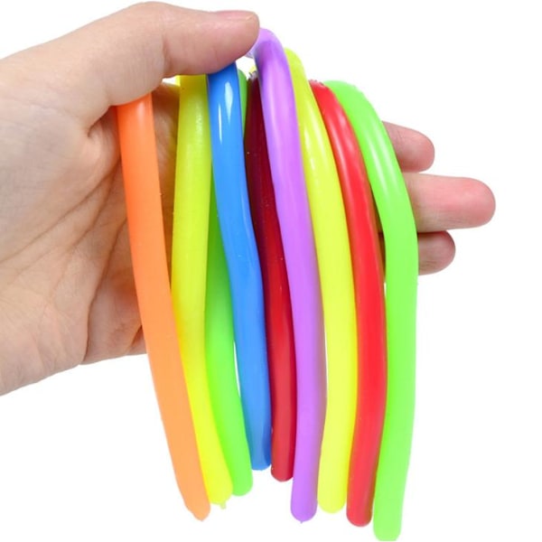 12 kpl Joustava Nuudeli Nauha Neon Lasten Fidget Sensorinen Lelu Lapsille
