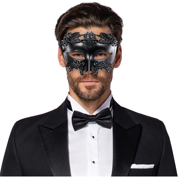 Maskebal maske romersk græsk herremaske venetiansk maske Halloween julemaske til fest Mardi Gras bryllup karnevaler