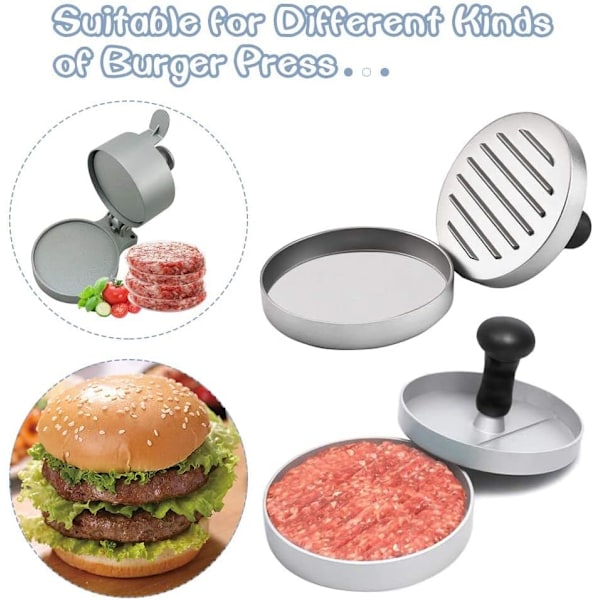 Hamburger-papir 11 cm, 200 stk. Non-stick vokspapir forudskåret runde