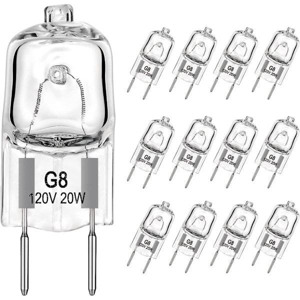 G8 120V 20W Glødepærer Tungsten Halogen Pære Spotlight Pære Dobbelt Stift