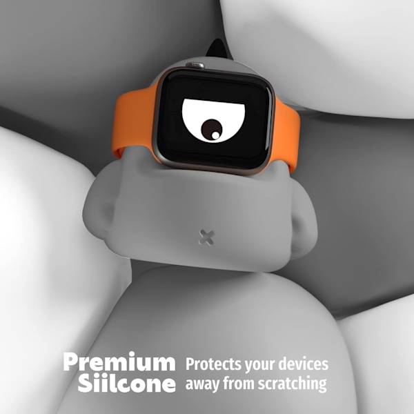 Kompatibel med Apple Watch laddningsställ Gray