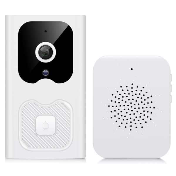 Trådlös videodörrklocka Kamera WiFi - 2022 Uppdaterad Human Detection Smart Home Security Doorbell med Camera 2-Way Talk, Night Vision