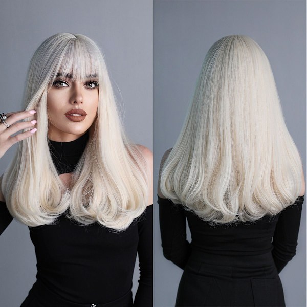 Äkta hårlöshår, lång rak spetslöshår för en naturlig look