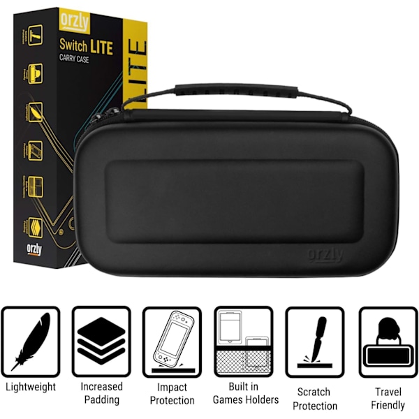 Nintendo Switch Lite Fodral - Skyddande Resefodral med Förvaring för Switch Lite Spel & Tillbehör
