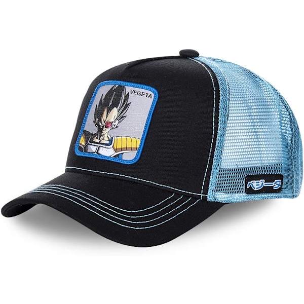 Sort/Cyan Dragon Ball mesh cap Kasket kasket herre kvinders baseball