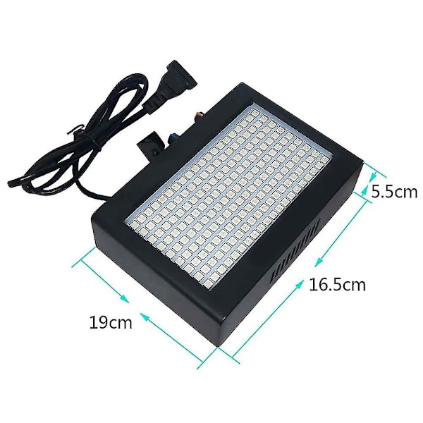 180 Strobe Blixtljus Portabel 35W RGB Fjärrkontroll Ljudkontroll Strobe Hastighet Justerbar för Scen Disco -(WS)