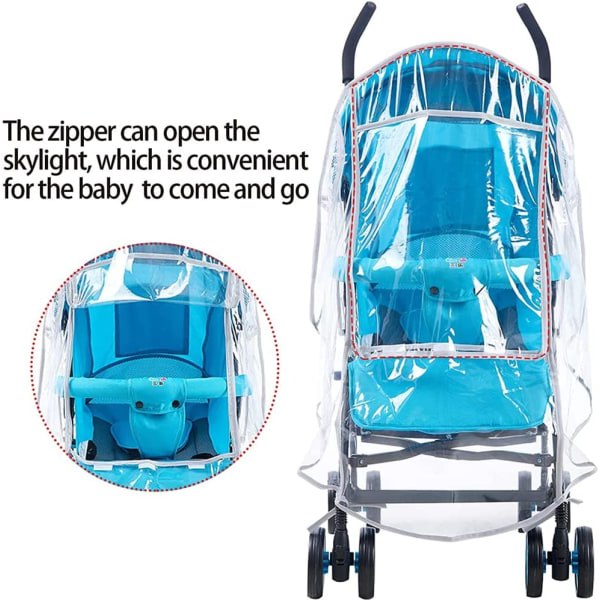 Regnskydd för barnvagn, vindskydd för barnvagn, vattentät