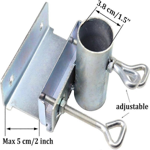 Parasolholder til altanrækværk, paraplyholder, parasolklemme