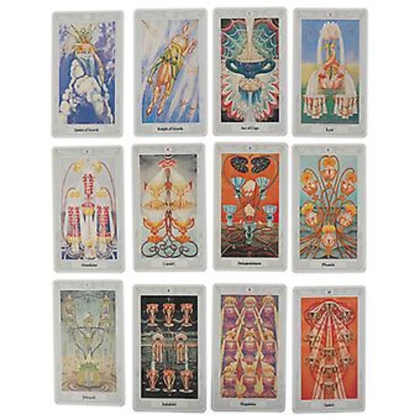 78 Kort Egyptisk Myt Spådom Aleister Crowley Thoth Tarot Fickguide
