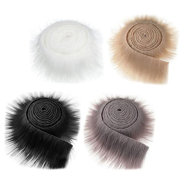 st konstgjorda pälsremsor tyg lurviga pälstyger DIY hantverk fluffiga remsor