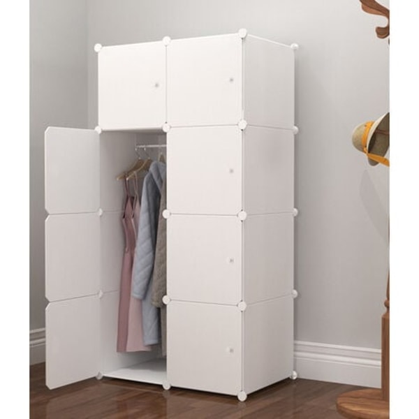 Plastic cabinet small combination storage cabinet 8 door storage cabinet