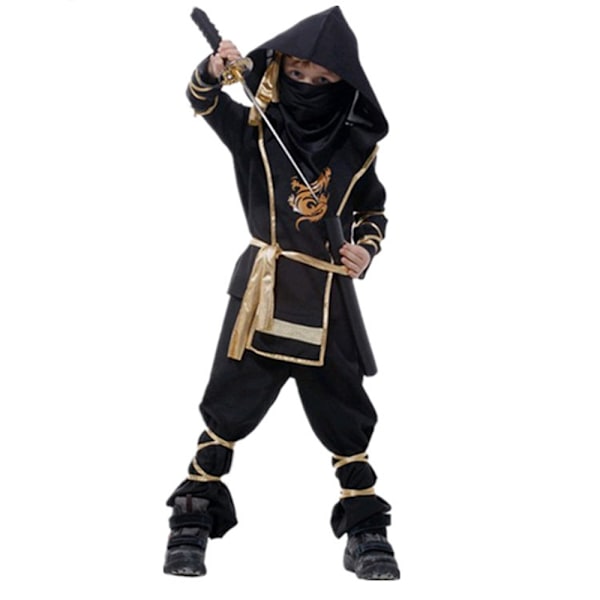 Ninja Warrior Kostyme Halloween Kostymer for Jenter Gutter Jul Kledd Opp Karneval Fest Antrekk