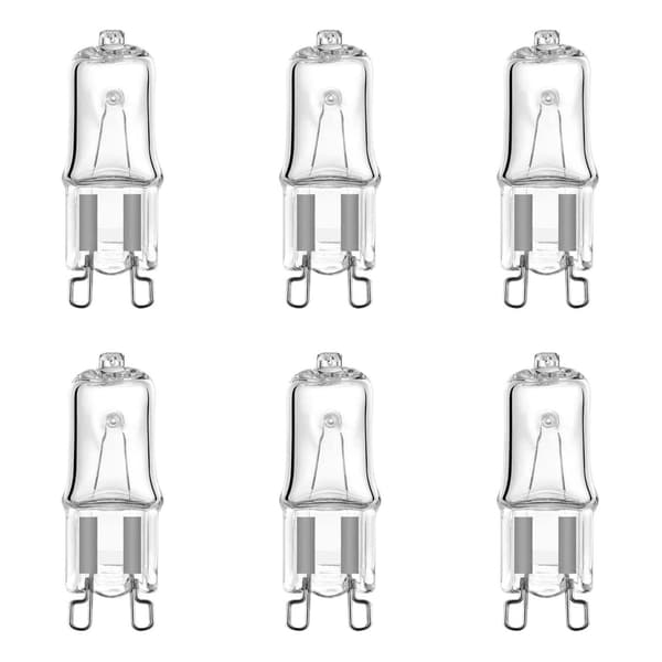 Halogen G9 40W dimbara glödlampor, 2-stiftsbas, 10-pack [GKS]