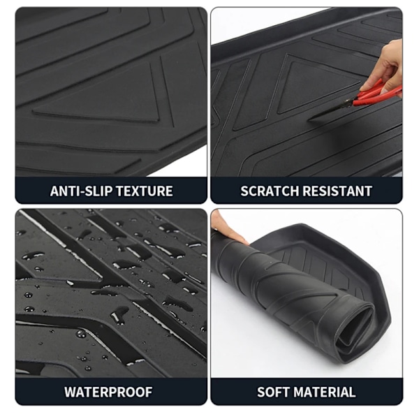 TPE Matte foran og bak for Tesla Model 3 Model Y Mattetilbehør Bagasjeromsbrett Gulvmatte [GKS] model 3  set