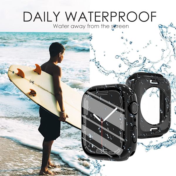 6-pak Kompatibel til Apple Watch Skærmbeskyttelse 42mm Serie 3 2 1, Hard PC Bumper Sports Case til iWatch 42mm Mænd Kvinder 42mm